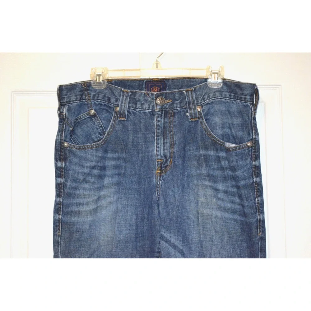 ROCK & REPUBLIC Riptide Straight Leg Denim Jeans Men's 36 x‎ 32 Inseam 31.5